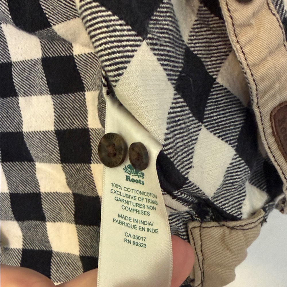 Roots Plaid Button Up - Picture 4 of 4